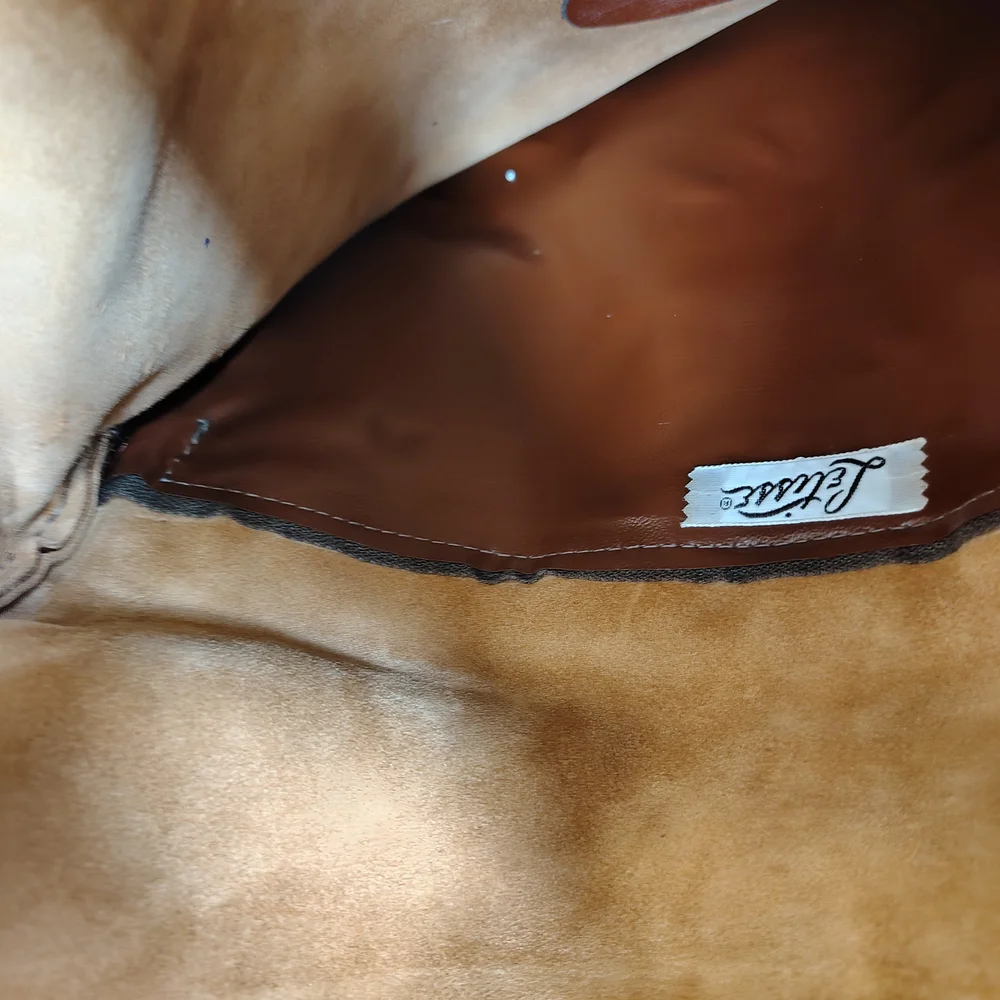 Elegant Tan Suede Men's Clutch